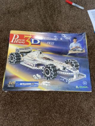 Rare Puzz 3d Formula One Williams F1 Fw22 Puzzle