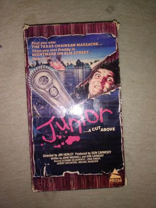 Junior A Cut Above The Rest 1986 Horror Oop Rare 80 Min Prism Entertainment
