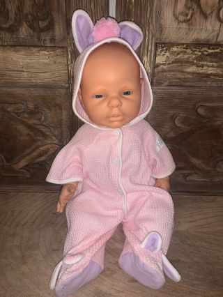 Vintage 18” Berjusa Newborn Girl Baby Doll Anatomically Correct Spain
