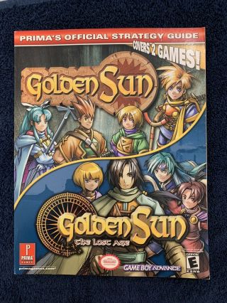 Golden Sun,  Golden Sun Lost Ages - Nintendo Official Strategy Guide Rare