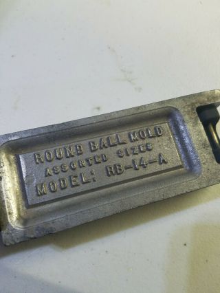 Rare Do - It Round Ball Lead Mold Rb - 14 - A