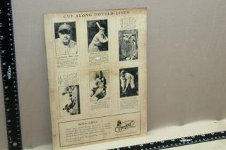 Rare 1930s Fro Joy Ice Cream Babe Ruth Baseball Cards Cutouts Yankees