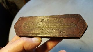 Antique Columbia Grafonola Record Duster From A.  B.  Goldstein Portage,  Pa