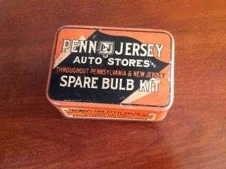 Antique Penn & Jersey Bulb Kit Tin