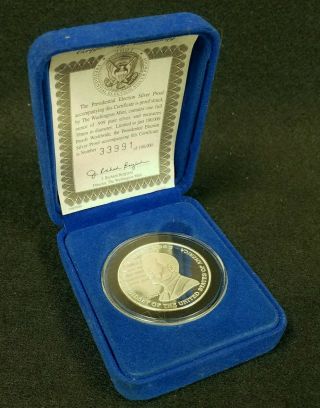 George W.  Bush & Al Gore 2001 1 Oz.  999 Fine Silver Presidential Flip Coin