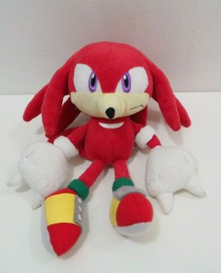 Rare Knuckle Sonic The Hedgehog Sanei No Tushtag Sega Plush 9 " Doll Japan