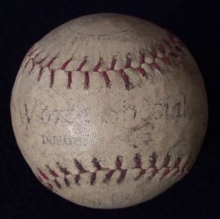 Antique Ca.  20s - 30s Worth Special Durohide Baseball Vtg Red Lace Ball Rare