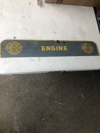 1930 - 40’s Chevy Engine Wood Dealer Sign Rare