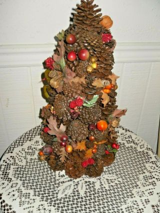 Vintage Pine Cone Fall Centerpieces Farmhouse - Country Decor One Of Kind