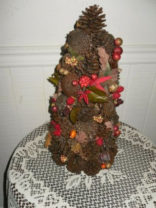 VINTAGE PINE CONE FALL CENTERPIECES FARMHOUSE - COUNTRY DECOR ONE OF KIND 3