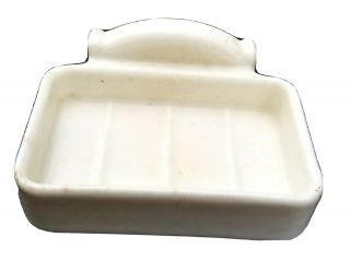Vintage Ceramic White Porcelain Wall Mount Soap Dish Fixture