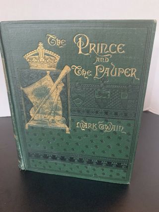 Antique Book By Mark Twain The Prince And The Pauper 1887