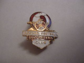 Rare Old Arsenal Football Supporters Club Enamel Brooch Pin Badge