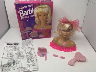 Vintage Mattel 1998 Make Me Pretty Barbie Styling Head