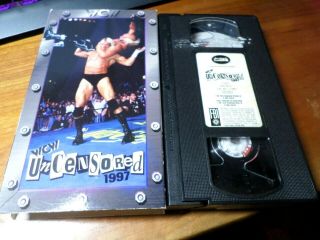 Wcw Uncensored 97 Wrestling Vhs Wwe Lex Luger Hulk Hogan Not On Dvd Rare