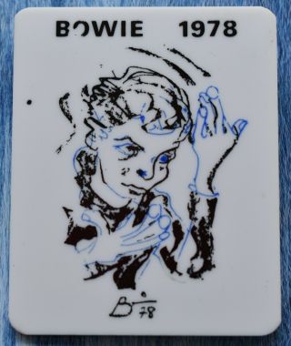 David Bowie 1978 Isolar Tour - Plastic Concert Badge - Very Rare