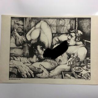 Vintage Rare Print From Mail Order Business 8x10 Gay By Rex Werks
