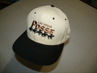 Las Vegas Posse Rare 1994 Cfl Tan Hat/black Brim Men 