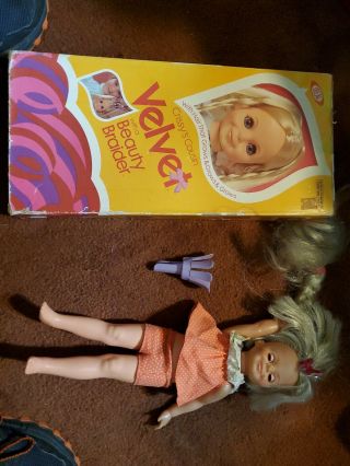 Vintage Velvet Beauty Braider Doll - Crissy Family 1970 Ideal Toys W/box