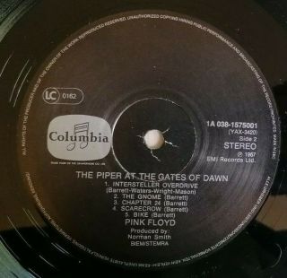 Pink Floyd Lp Piper At The Gates Of Dawn Holland Columbia Fame Press Rare Prog$$