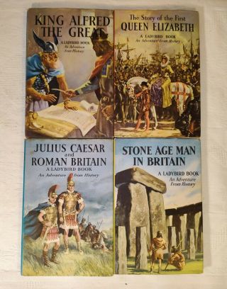 Rare Early Ladybird Books - Adventures From History Series