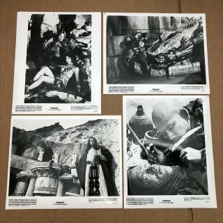 (4) Vintage 1982 “conan The Barbarian” Photos Press Release Rare
