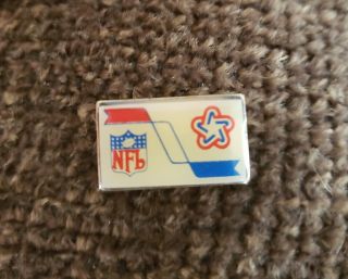 Bowl X Vtg Nfl Press Pin Dallas Cowboys Vs Pittsburgh Steelers 1976 Rare