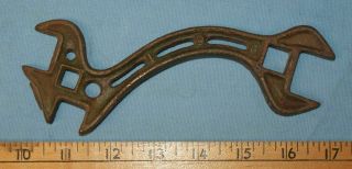 Old Antique Cutout Slot John Deere 196 Plow Farm Implement Wrench Tool