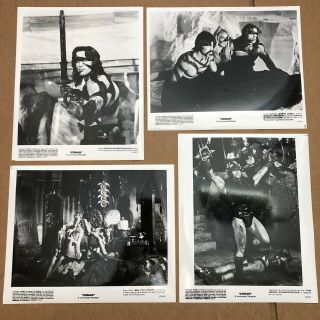 (4) Vintage 1982 Conan The Barbarian - Photos Press Release Rare