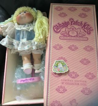 Cabbage Patch Kids Porcelain Doll Limited Edition 16” Signed - Very Gently