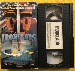 Vg Ironclads (monitor Vs Merrimack) Vhs Tape 1991 Turner Video Rare Offers Welco