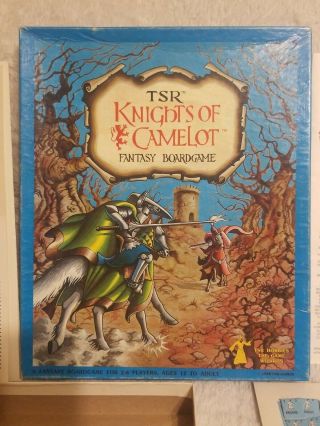 Extremely Rare Vintage 1980 Tsr Knights Of Camelot Fantasy Boardgame 100.