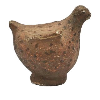 Rare Pre Columbian Zoomorphic Chicken Pottery Artifact - Ca.  600 - 1200 Ad - Bird