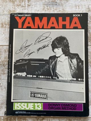 Rare Yamaha Donny Osmond Organ Method Music Book 1973