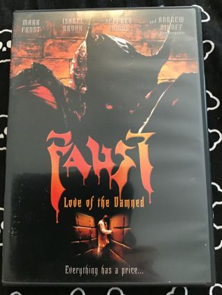 Faust - Love Of The Damned (dvd,  2001) Jeffrey Combs,  Brian Yuzna,  Rare,  Oop,  Vg