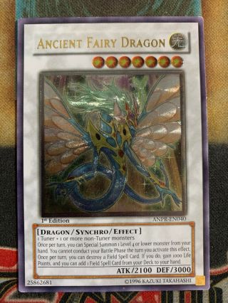 Yugioh Ancient Fairy Dragon Anpr - En040 Ultimate Rare 1st Edition Lp