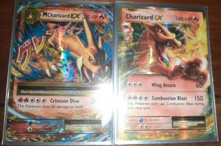Pokemon Mega Charizard Ex Card Evolutions 13/108 Ultra Rare,  Charizard Ex Nm