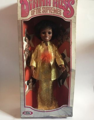 Rare Vintage 1969 Ideal Diana Ross Of The Supremes Doll In Disco Dress
