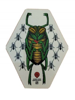 Vintage Powell Peralta Skateboard Sticker " Bug "