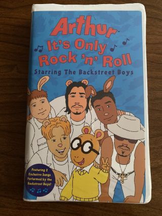 Arthur “its Only Rock N Roll” Starring The Backstreet Boys Vhs Tape Rare