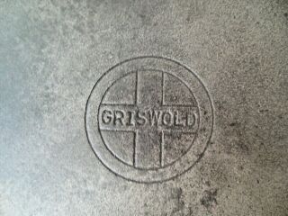Vtg Rare Griswold 10 Small Logo Cast Iron Skillet 716c.