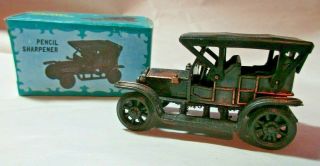 Miniature Vintage Die Cast Metal Antique Model T Style Car Pencil Sharpener Cool