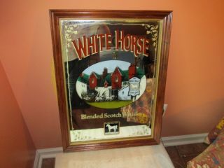 BAR SIGN The White Horse Cellar Blended Scotch Whisky MIRROR (RARE, ) 3