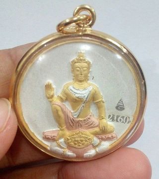 Thai Amulet Jatukam Version " Jaruen - Pokazub " Year 2006 (b.  D.  2549) Size 3.  2 Cm.