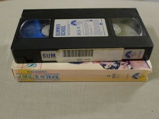 Summer School VHS Mark Harmon RARE Kirstie Alley CULT COMEDY Carl Reiner 80s 3
