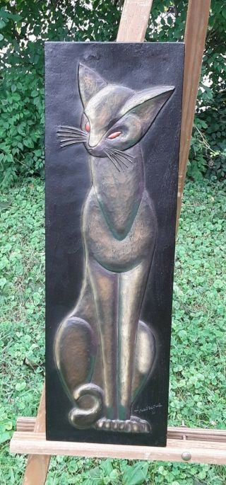 Burwood Products,  Arabesque Siamese Cat Wall Art,  ; 24 " X 7.  5 "