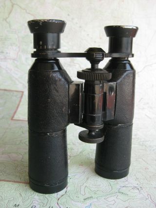 Rare Early German Hensoldt Wetzlar 12x26 Roof Prism Binoculars