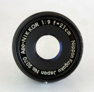 Rare Nippon Kogaku Nikon Apo - Nikkor 21cm 210mm f9 Large Format Lens Boxed Set 2