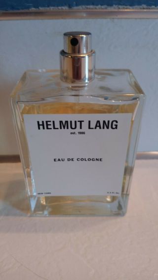 Rare Helmut Lang Eau De Cologne 3.  3 Fl Oz 80 - 85 Full