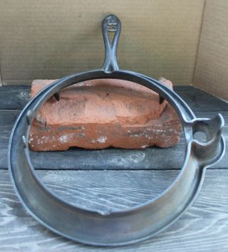 Rare Vtg Antique No.  C8 Fanner Mfg Co.  Crescent Waffle Iron Base Only Cast Iron